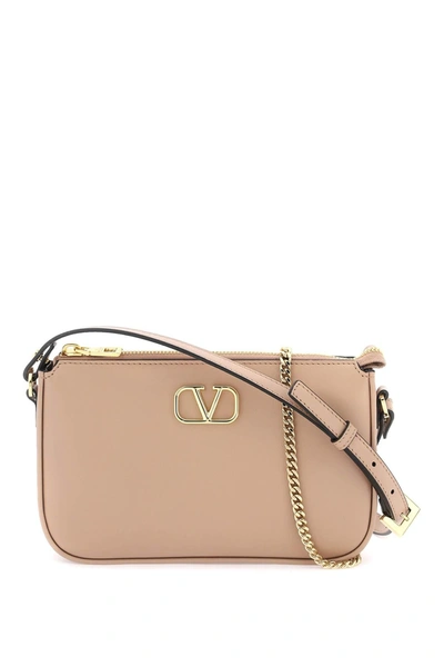 Valentino Garavani Leather Vlogo Signature Crossbody Bag Women In Multicolor