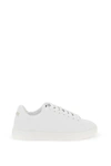 Versace Women Greca Print Leather Sneakers In White