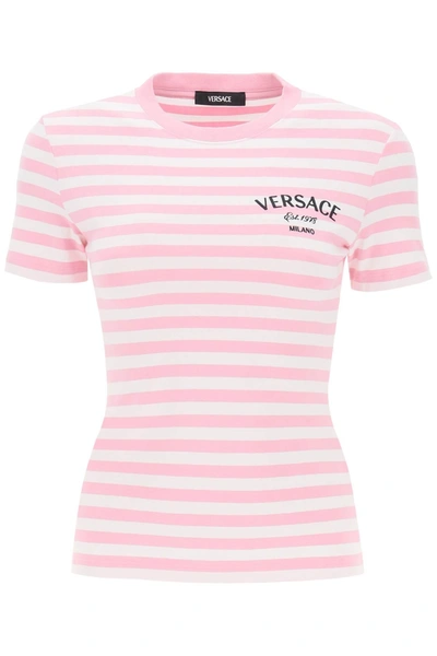 Versace Nautical T-shirt In Multi-colored