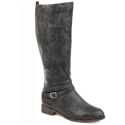 Journee Collection Collection Women's Tru Comfort Foam Extra Wide Calf Ivie Boot In Grey