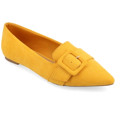 Journee Collection Collection Women's Audrey Flat In Yellow