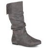 Journee Collection Collection Women's Wide Calf Shelley-3 Boot In Grey