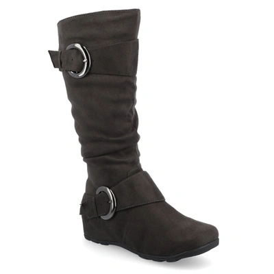 Journee Collection Collection Women's Jester-01 Boot In Grey