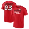 Fanatics Branded Alex Debrincat Red Detroit Red Wings Authentic Pro Prime Name & Number T-shirt In Red