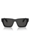 Prada 50mm Pillow Sunglasses In Black