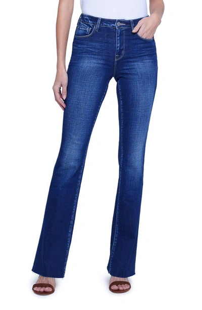 L AGENCE RUTH RAW HEM STRAIGHT LEG JEANS