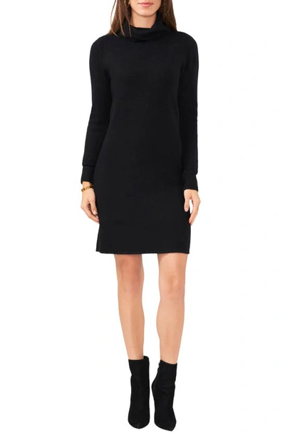 Vince Camuto Turtleneck Sweater Dress In Black