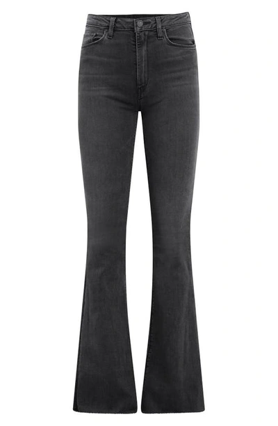 Hudson Holly Womens High Rise Slimming Flare Jeans In Black