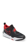 Nike Team Hustle D 11 Big Kids' Basketball Shoes In Black/ University Red/ White