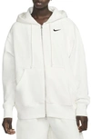 Nike Women's  Sportswear Phoenix Fleece Oversized Full-zip Hoodie In Sail