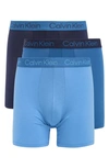 Calvin Klein Assorted 3-pack Boxer Briefs In Blue