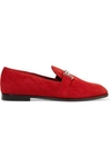 TOD'S QUILTED SUEDE LOAFERS