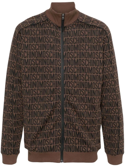 Moschino Sweaters In Brown