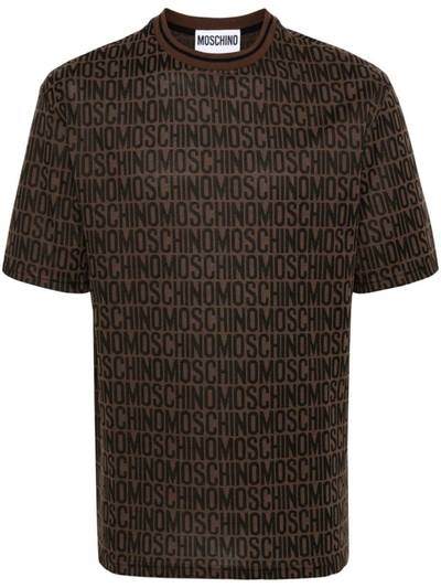 Moschino T-shirts And Polos In Brown