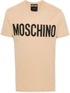 Moschino Beige Printed T-shirt In Beige