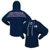 Fanatics Branded Navy Colorado Avalanche Jersey Lace-up V-neck Long Sleeve Hoodie T-shirt In Navy
