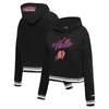 Pro Standard Women's  Black Phoenix Suns 2023/24 City Edition Cropped Pullover Hoodie In Black