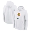 NIKE YOUTH NIKE WHITE SAN ANTONIO SPURS 2023/24 CITY EDITION ESSENTIAL PULLOVER HOODIE