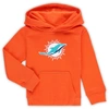 OUTERSTUFF TODDLER ORANGE MIAMI DOLPHINS LOGO PULLOVER HOODIE