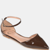 Journee Collection Collection Women's Wide Width Reba Flat In Brown