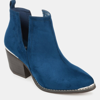 Journee Collection Journee Issla Metal Trim Bootie In Blue