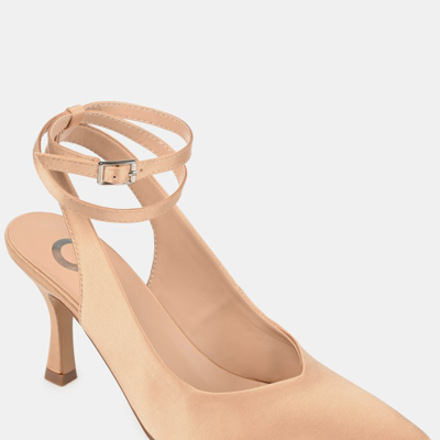 Journee Collection Marcella Ankle Strap Pump In Gold