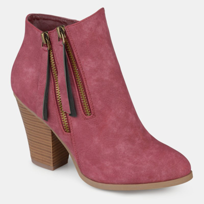 Journee Collection Collection Women's Wide Width Vally Bootie In Red