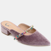 Journee Collection Women's Jewel Flat In Purple