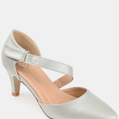 Journee Collection Collection Women's Tru Comfort Foam Wide Width Tillis Pump In Silver