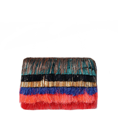 Simitri Winter Ombre' Clutch In Red