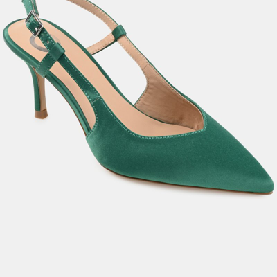 Journee Collection Collection Women's Knightly Wide Width Pump In Green