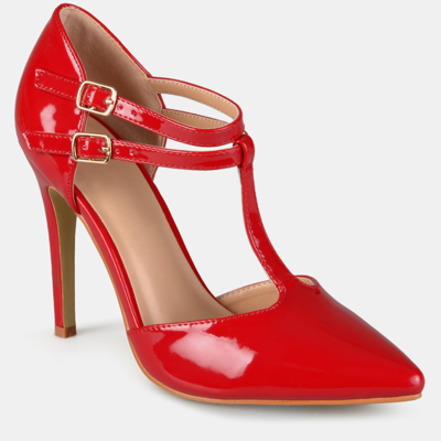 Journee Collection Collection Women's Wide Width Tru Pump In Red