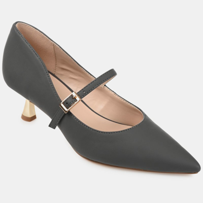Journee Collection Collection Women's Manza Wide Width Pump In Grey