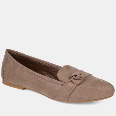 Journee Collection Collection Women's Wide Width Marci Flat In Grey