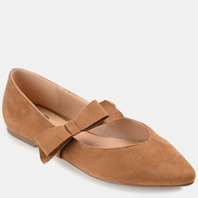 Journee Collection Collection Women's Aizlynn Flat In Brown