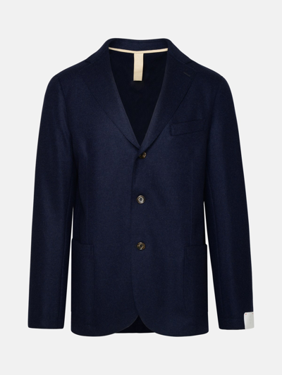 Eleventy Blue Wool Blazer Jacket