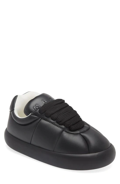 Marni Padded Lace-up Sneakers In Black