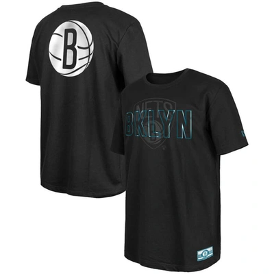 New Era Men's  Black Brooklyn Nets 2023/24 City Edition Elite Pack T-shirt