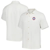 TOMMY BAHAMA TOMMY BAHAMA WHITE CHICAGO CUBS SPORT TROPIC ISLES CAMP BUTTON-UP SHIRT