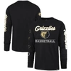 47 '47 BLACK MEMPHIS GRIZZLIES 2023/24 CITY EDITION TRIPLET FRANKLIN LONG SLEEVE T-SHIRT