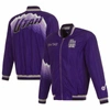 JH DESIGN JH DESIGN PURPLE UTAH JAZZ 2023/24 CITY EDITION NYLON FULL-ZIP BOMBER JACKET