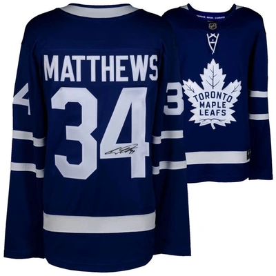 Fanatics Authentic Auston Matthews Toronto Maple Leafs Autographed Blue Fanatics Breakaway Jersey