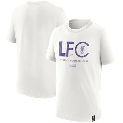 Nike Liverpool Fc Mercurial Big Kids'  Soccer T-shirt In White