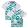Mitchell & Ness Men's  White Philadelphia Eagles Big And Tall Allover Print T-shirt In White