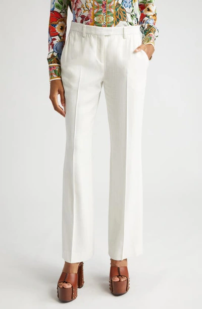 Etro High-rise Straight-leg Trousers In Cotton