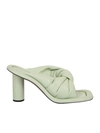 Ambush Open-toe Twisted Strap Sandals In Green