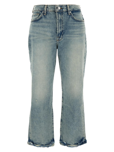 7 For All Mankind Denim Trouser In Blue