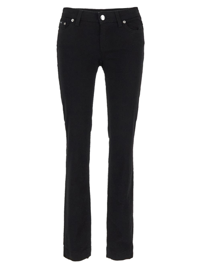 Dolce & Gabbana Black Cotton Skinny  Denim Jeans