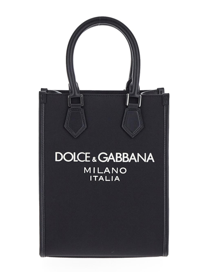 Dolce & Gabbana Logo Bag In Black
