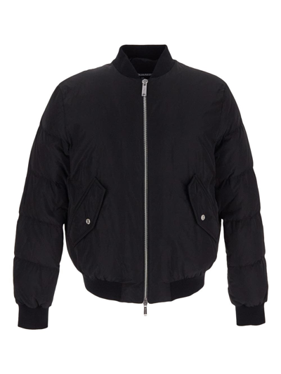 Dsquared2 Black Polyamide Bomber Jacket In 900